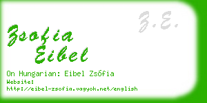 zsofia eibel business card